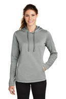 Sport-Tek  ®  Women's PosiCharge  ®  Sport-Wick  ®  Heather Fleece Hooded Pullover. LST264