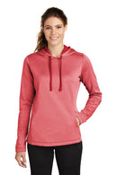 Sport-Tek  ®  Women's PosiCharge  ®  Sport-Wick  ®  Heather Fleece Hooded Pullover. LST264