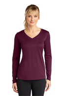 Sport-Tek ®  Women's Long Sleeve PosiCharge ®  Competitor V-Neck Tee. LST353LS - Maroon