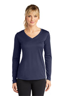 Sport-Tek ®  Women's Long Sleeve PosiCharge ®  Competitor V-Neck Tee. LST353LS - True Navy