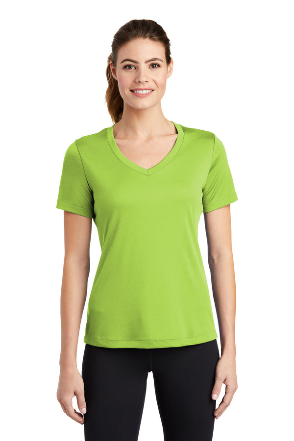 Sport-Tek ®  Women's PosiCharge ®  Competitor V-Neck Tee. LST353 - Lime Shock