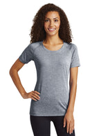 Sport-Tek  ®  Women's PosiCharge  ®  Tri-Blend Wicking Scoop Neck Raglan Tee. LST400