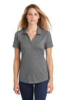Sport-Tek  ®  Women's PosiCharge  ®  Tri-Blend Wicking Polo. LST405