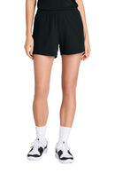Sport-Tek ®  Women's Club 5' Short LST442 - Black/ Black