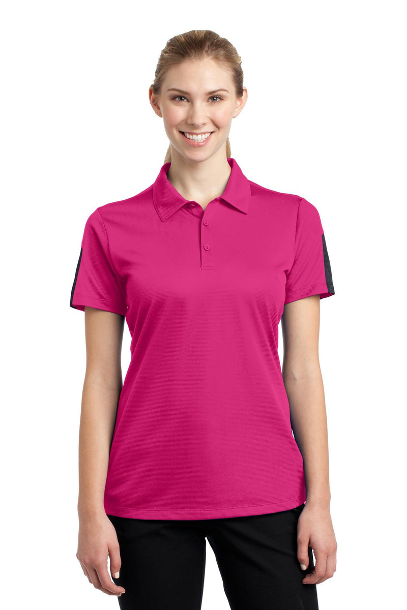Sport-Tek ®  Women's PosiCharge ®  Active Textured Colorblock Polo. LST695