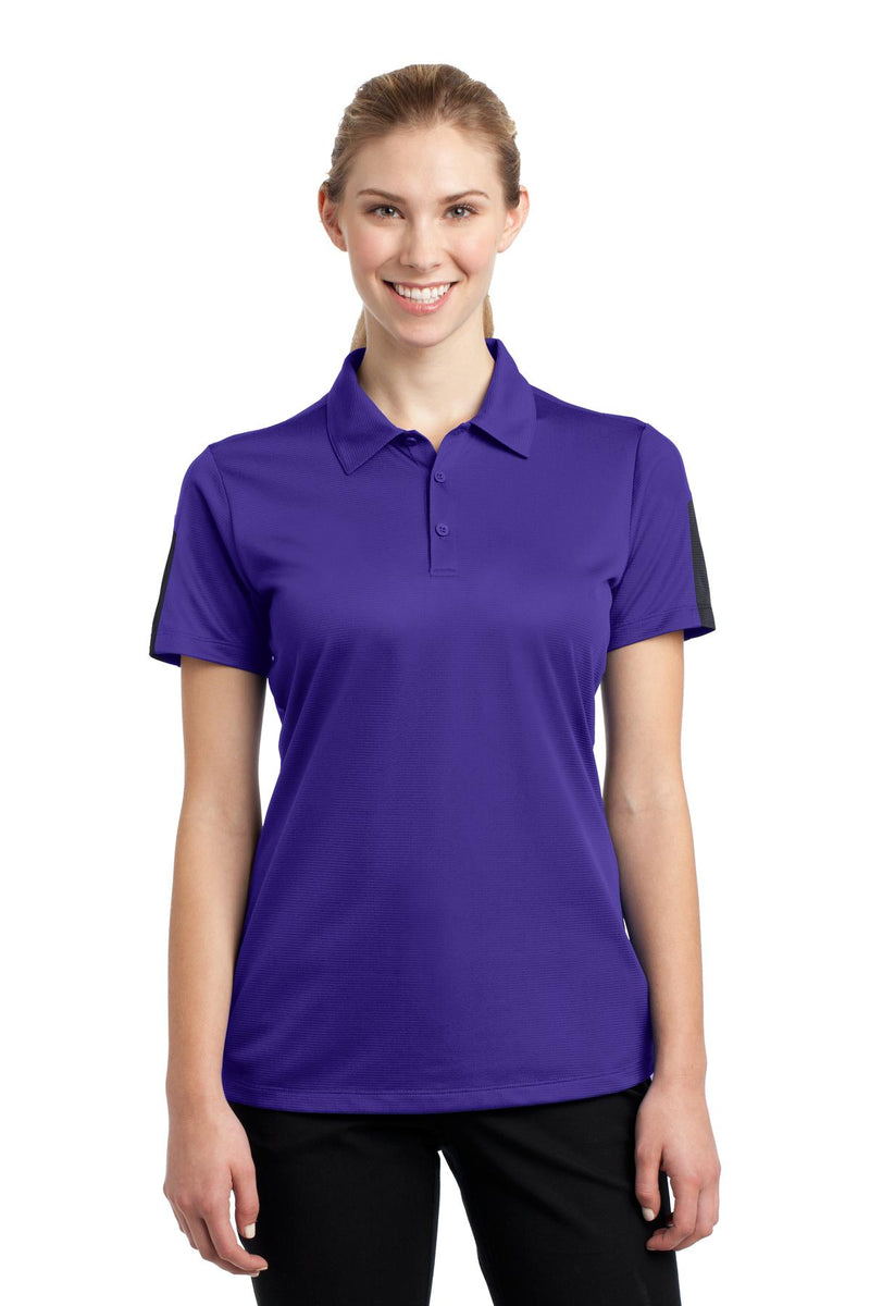 Sport-Tek ®  Women's PosiCharge ®  Active Textured Colorblock Polo. LST695