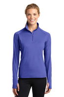 Sport-Tek ®  Women's Sport-Wick ®  Stretch 1/4-Zip Pullover. LST850 - Iris Purple