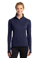 Sport-Tek ®  Women's Sport-Wick ®  Stretch 1/4-Zip Pullover. LST850 - True Navy
