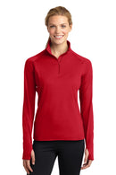 Sport-Tek ®  Women's Sport-Wick ®  Stretch 1/4-Zip Pullover. LST850 - True Red