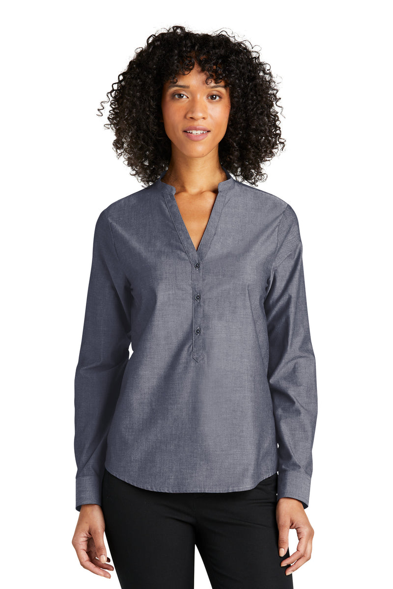 Port Authority ®  Women's Long Sleeve Chambray Easy Care Shirt LW382