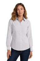 Port Authority  ®  Women's SuperPro    Oxford Stripe Shirt. LW657