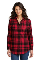Port Authority ®  Women's Plaid Flannel Tunic . LW668