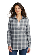Port Authority ®  Women's Plaid Flannel Tunic . LW668