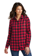 Port Authority ®  Women's Plaid Flannel Tunic . LW668