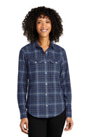 Port Authority ®  Women's Long Sleeve Ombre Plaid Shirt LW672