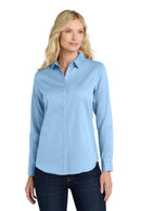Port Authority ®  Women's Long Sleeve SuperPro React  Twill Shirt. LW808 - Cloud Blue