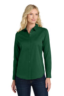 Port Authority ®  Women's Long Sleeve SuperPro React  Twill Shirt. LW808 - Dark Green