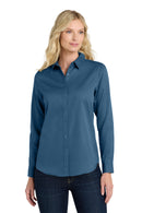 Port Authority ®  Women's Long Sleeve SuperPro React  Twill Shirt. LW808 - Regatta Blue