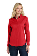Port Authority ®  Women's Long Sleeve SuperPro React  Twill Shirt. LW808 - Rich Red