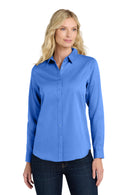 Port Authority ®  Women's Long Sleeve SuperPro React  Twill Shirt. LW808 - Ultramarine Blue