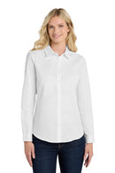 Port Authority ®  Women's Long Sleeve SuperPro React  Twill Shirt. LW808 - White