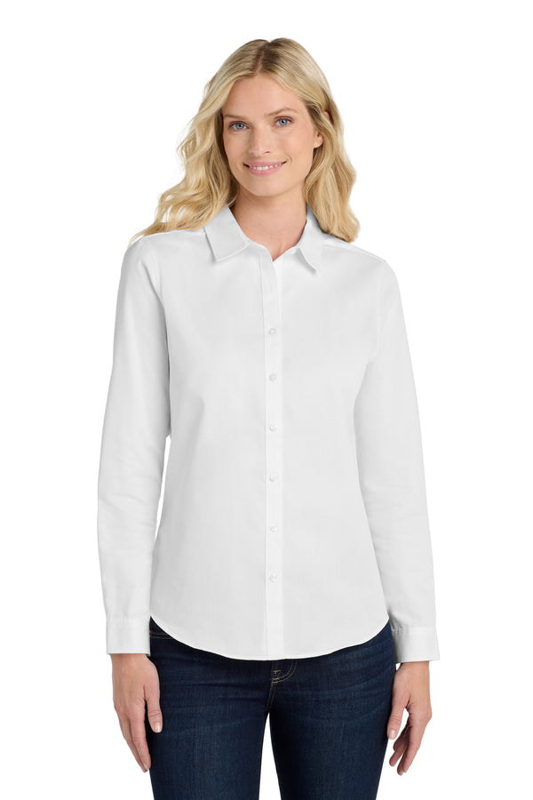 Port Authority ®  Women's Long Sleeve SuperPro React  Twill Shirt. LW808 - White