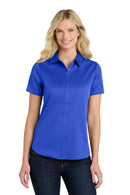 Port Authority ®  Women's Short Sleeve SuperPro React  Twill Shirt. LW809 - True Royal