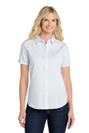 Port Authority ®  Women's Short Sleeve SuperPro React  Twill Shirt. LW809 - White