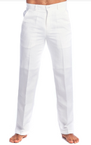 12 Pairs of Mojito Men's Slim Fit Casual Resort Wear Linen Flat front Dress Pants M-4856