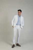 12 Pairs of Mojito Men's Slim Fit Casual Resort Wear Linen Flat front Dress Pants M-4856
