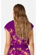 Med Couture Printed Dolman Top. Item MC00015 in MC AMP Collection. Live Chat for Bulk Discounts.
