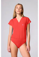 Med Couture One Pocket Bodysuit. Item MC00017 in MC AMP Collection. Live Chat for Bulk Discounts.
