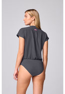 Med Couture One Pocket Bodysuit. Item MC00017 in MC AMP Collection. Live Chat for Bulk Discounts.