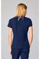 Med Couture Four Pocket Round Neck Top. Item MC00027 in MC AMP Collection. Live Chat for Bulk Discounts.