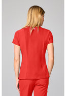 Med Couture Four Pocket Round Neck Top. Item MC00027 in MC AMP Collection. Live Chat for Bulk Discounts.