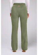 Med Couture Women's High Rise 4-Pocket Flare Pant. Item MC104P in MC AMP Collection. Live Chat for Bulk Discounts.