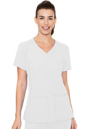 Med Couture Side Pocket Top. Item MC2468W in MC INSIGHT Collection. Live Chat for Bulk Discounts.
