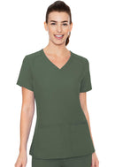 Med Couture Side Pocket Top. Item MC2468 in MC INSIGHT Collection. Live Chat for Bulk Discounts.