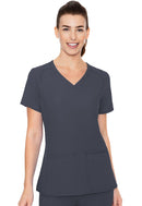 Med Couture Side Pocket Top. Item MC2468 in MC INSIGHT Collection. Live Chat for Bulk Discounts.