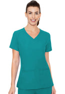 Med Couture Side Pocket Top. Item MC2468 in MC INSIGHT Collection. Live Chat for Bulk Discounts.