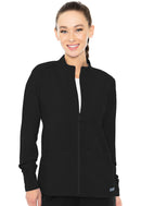 Med Couture Zip Front Warm-Up With Shoulder Yokes. Item MC2660 in MC INSIGHT Collection. Live Chat for Bulk Discounts.