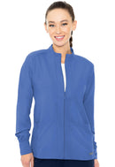 Med Couture Zip Front Warm-Up With Shoulder Yokes. Item MC2660 in MC INSIGHT Collection. Live Chat for Bulk Discounts.