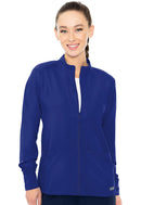Med Couture Zip Front Warm-Up With Shoulder Yokes. Item MC2660 in MC INSIGHT Collection. Live Chat for Bulk Discounts.
