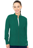 Med Couture Zip Front Warm-Up With Shoulder Yokes. Item MC2660 in MC INSIGHT Collection. Live Chat for Bulk Discounts.