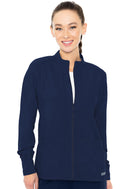 Med Couture Zip Front Warm-Up With Shoulder Yokes. Item MC2660 in MC INSIGHT Collection. Live Chat for Bulk Discounts.