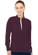 Med Couture Zip Front Warm-Up With Shoulder Yokes. Item MC2660 in MC INSIGHT Collection. Live Chat for Bulk Discounts.