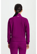 Med Couture Women's Cropped Warm Up Jacket. Item MC303 in MC AMP Collection. Live Chat for Bulk Discounts.