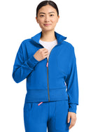 Med Couture Women's Cropped Warm Up Jacket. Item MC303 in MC AMP Collection. Live Chat for Bulk Discounts.