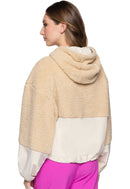 Med Couture Two-Tone Sherpa Hooded Zip Pullover. Item MC315 in MC LIFESTYLE Collection. Live Chat for Bulk Discounts.