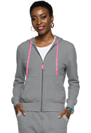 Med Couture Fleece Zip Front Logo Hoodie. Item MC316 in MC LIFESTYLE Collection. Live Chat for Bulk Discounts.